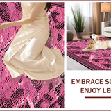 Ultra Soft Area Rug, Non Slip, Stain Resistant, Washable Area Rugs for Living Room, Bedroom, Vibrant Animal Print Elegance(Pink)
