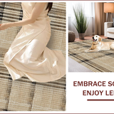 Ultra Soft Area Rug, Non Slip, Stain Resistant, Washable Area Rugs for Living Room, Bedroom, Neutral Country Cottage Living Room Area Rug(Beige)