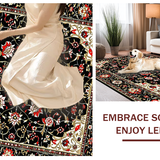 Eclectic Dark Floral Tapestry(Black)