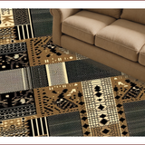 Ultra Soft Area Rug, Non Slip, Stain Resistant, Washable Area Rugs for Living Room, Bedroom, Brown Vintage Cow Print Living Room(Brown)