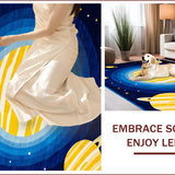 Vibrant Solar System Illustration(Blue)