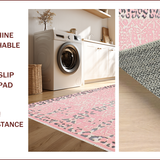 Ultra Soft Area Rug, Non Slip, Stain Resistant, Washable Area Rugs for Living Room, Bedroom, Soft Pastel Animal Print Delight(Pink)