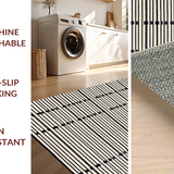 Contemporary Earthy Stripe Harmony(Black)