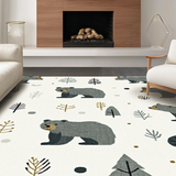 Rustic Earthy Toned Bear Theme(White)