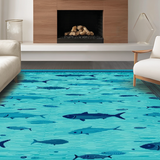 Coastal Inspired Fish Motif(Blue)