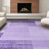 Ultra Soft Area Rug, Non Slip, Stain Resistant, Washable Area Rugs for Living Room, Bedroom, Warm Earthy Tones Aesthetic(Purple)