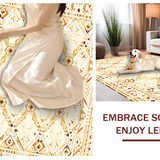 Rustic Earthy Patterned Trellis Motif(Beige)