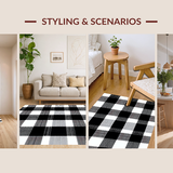 Farmhouse Style Layered Geometric Motif(Black)