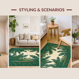 Contemporary Subtle Tropical Hues(Green)