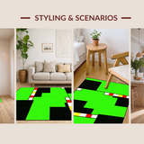 Brightly Colored Urban Journey Mat(Green)