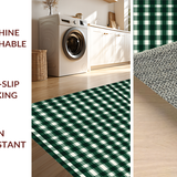 Chic White Plaid Decorative Layering(Green)