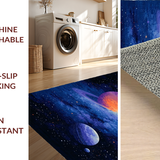 Ultra Soft Area Rug, Non Slip, Stain Resistant, Washable Area Rugs for Living Room, Bedroom, Radiant Galactic Exploration Pattern(Purple)