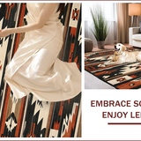 Ultra Soft Area Rug, Non Slip, Stain Resistant, Washable Area Rugs for Living Room, Bedroom, Chic Southwestern Patterned Appeal(Brown)