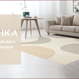 Ultra Soft Area Rug, Non Slip, Stain Resistant, Washable Area Rugs for Living Room, Bedroom, Modern Ivory Handmade Wool Living Room(Beige) - ODIKA