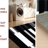 Chic Minimalist Reversible Stripes(Black)