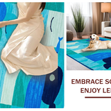 Fun Teal Whale Graphic Style(Blue)