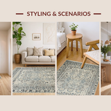 Rustic Toned Lattice Motif(Beige)