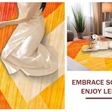 Ultra Soft Area Rug, Non Slip, Stain Resistant, Washable Area Rugs for Living Room, Bedroom, Rustic Textured Sunset Hue Pattern(Yellow)