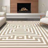 Artistic Curved Geometric Accents(Beige)