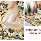 Ultra Soft Area Rug, Non Slip, Stain Resistant, Washable Area Rugs for Living Room, Bedroom, Beige Aztec Pattern Bedroom Non-Slip Carpet(Beige)