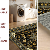 Luxurious Black Gold Damask Style(Black)