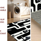 Chic Graphical Stringed Instrument Design(Black)