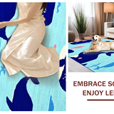 Ultra Soft Area Rug, Non Slip, Stain Resistant, Washable Area Rugs for Living Room, Bedroom, Joyful Underwater Adventure Pattern(Blue)