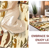 Bright Safari Creatures Fun Design(Beige)