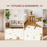 Celestial Pastel Clouds and Stars(Beige)