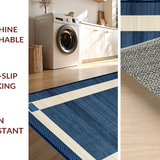 Chic Geometric Border Elegance(Blue)