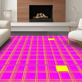 Ultra Soft Area Rug, Non Slip, Stain Resistant, Washable Area Rugs for Living Room, Bedroom, Expressive Colorful Design Motif(Pink)