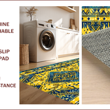 Ultra Soft Area Rug, Non Slip, Stain Resistant, Washable Area Rugs for Living Room, Bedroom, Geometric Boho Yellow Living Room Non-Slip Rug(Yellow)
