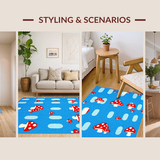 Delightful Fun Shroom Motif(Blue)