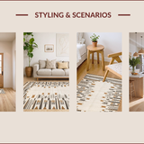 Elegant Neutral Toned Patterned Accent(Beige)