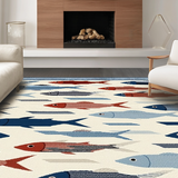 Elegant Blue and Beige Palette(Red)