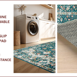 Rustic Dark Green Tiled Motif(Green)