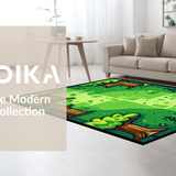 Bright Patterned Landscape(Green)