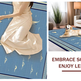 Ultra Soft Area Rug, Non Slip, Stain Resistant, Washable Area Rugs for Living Room, Bedroom, Artistic Coastal Vessel Illustration(Blue)