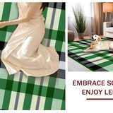 Inviting Holiday Plaid Decor Element(Green)