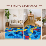 Eclectic Artistic Color Splash(Blue)