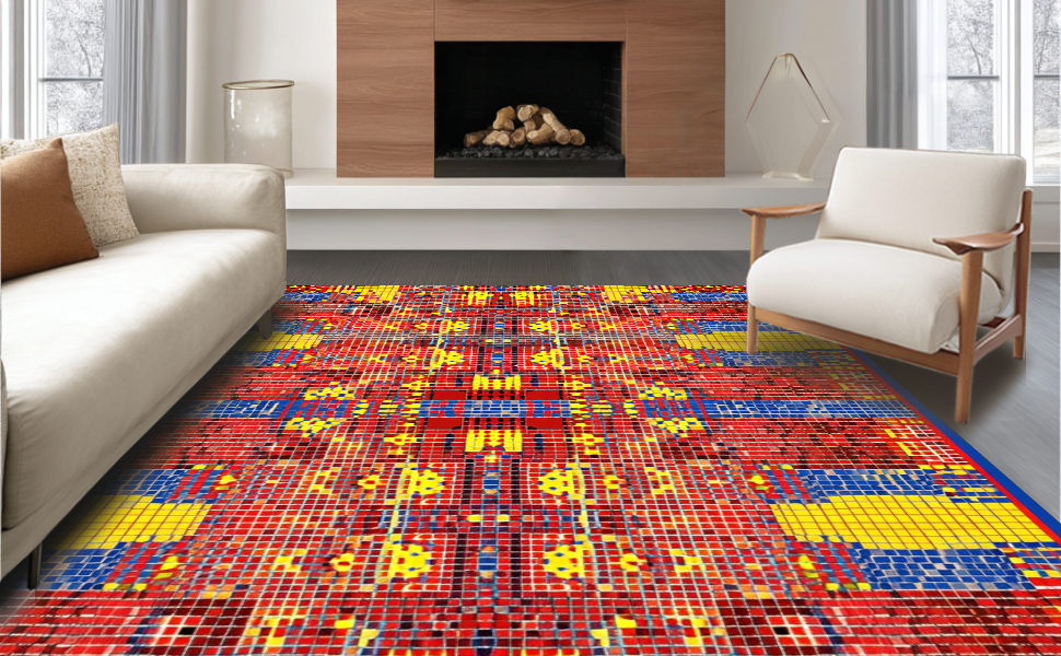 PO RUG ファラオ レッド 133x200cm PO RUG 133*200 ラグ（ラグ