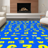 Ultra Soft Area Rug, Non Slip, Stain Resistant, Washable Area Rugs for Living Room, Bedroom, Soft Plush Toddler Engagement Mat(Blue)
