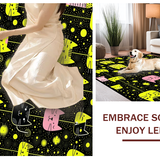 Delightful Child Friendly Cat Imagery(Black)