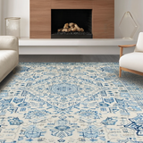 Elegant Pastel Geometric Accent(Blue)