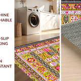 Ultra Soft Area Rug, Non Slip, Stain Resistant, Washable Area Rugs for Living Room, Bedroom, Joyful Seasonal Pastel Palette(Yellow)