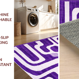 Ultra Soft Area Rug, Non Slip, Stain Resistant, Washable Area Rugs for Living Room, Bedroom, Soft Purple Shaggy Textures(Purple)