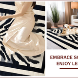 Contemporary Bold Black White Contrast(Black)