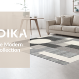 Elegant Asymmetrical Geometric Motif(Black)