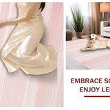 Ultra Soft Area Rug, Non Slip, Stain Resistant, Washable Area Rugs for Living Room, Bedroom, Contemporary Warm Blush Vibe(Pink)