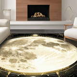 Ultra Soft Area Rug, Non Slip, Stain Resistant, Washable Area Rugs for Living Room, Bedroom, Sophisticated Minimalist Linear Shapes(Gold)